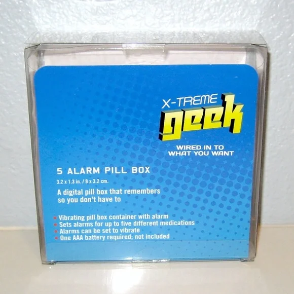 X-TREME GEEK 5 ALARM PILL BOX - Picture 2 of 3